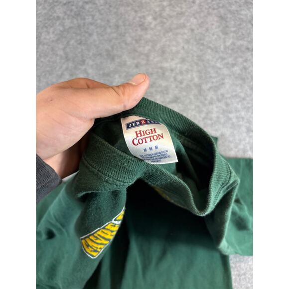 Favre Bridge Burning Inc. Graphic T Shirt Mens Medium Green Bay Packer Cotton - Picture 4 of 4